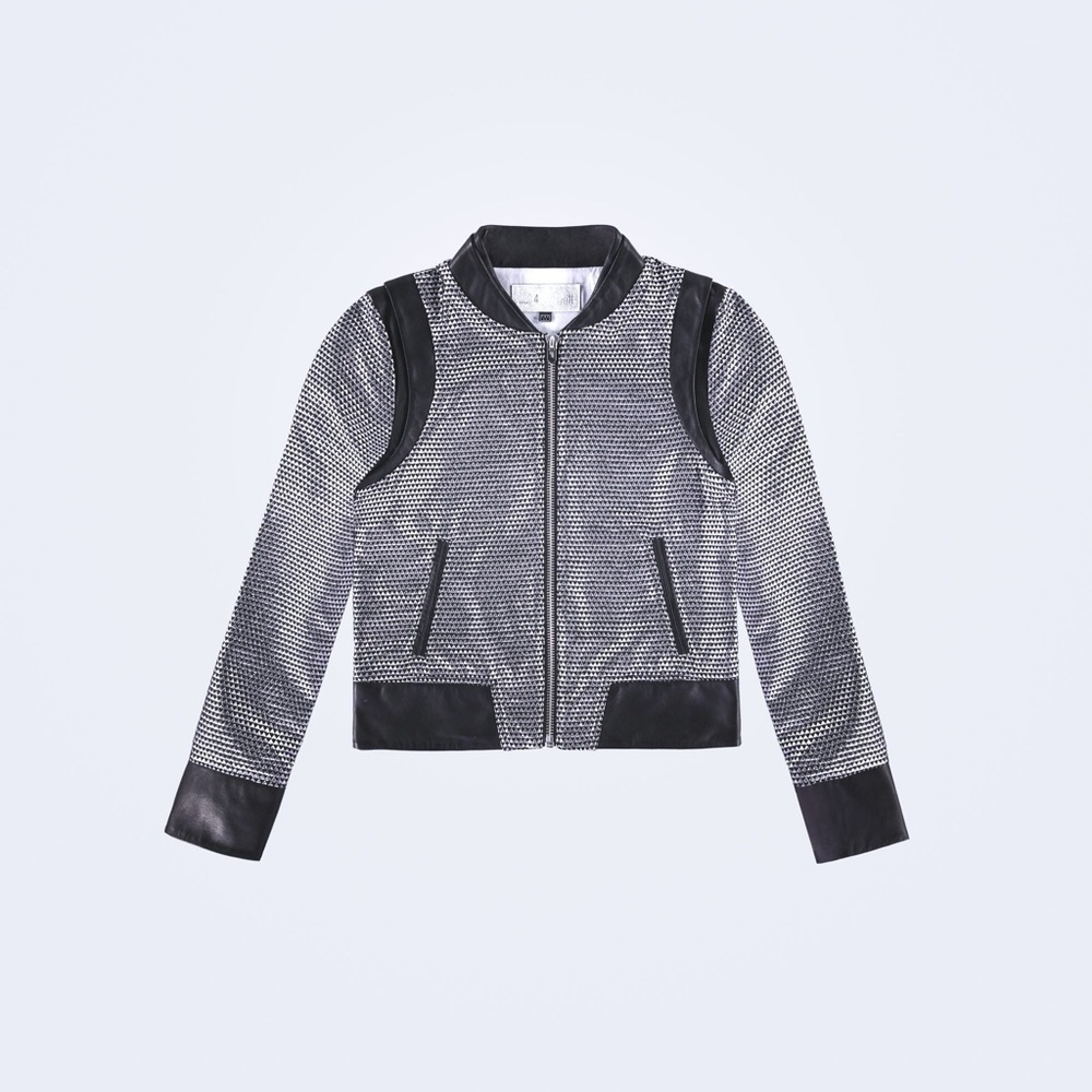 B44 The Mighty Company The Avignon Jacket in Black Size XS Color Black Silver